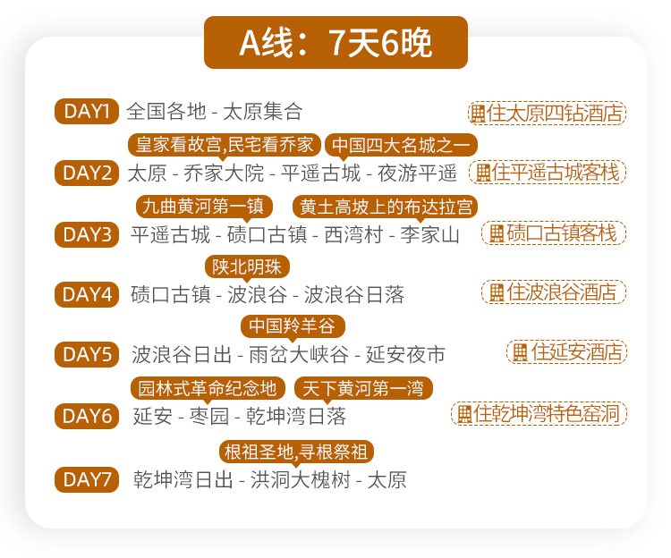 探访秦晋7日 乔家大院 平遥古城 碛口古镇 波浪谷 雨岔大峡谷 乾坤湾 大槐树6晚7日游 领略双谷奇观品质小 团精选特色客栈住宿赠送3大景区讲解 1001户外旅行网